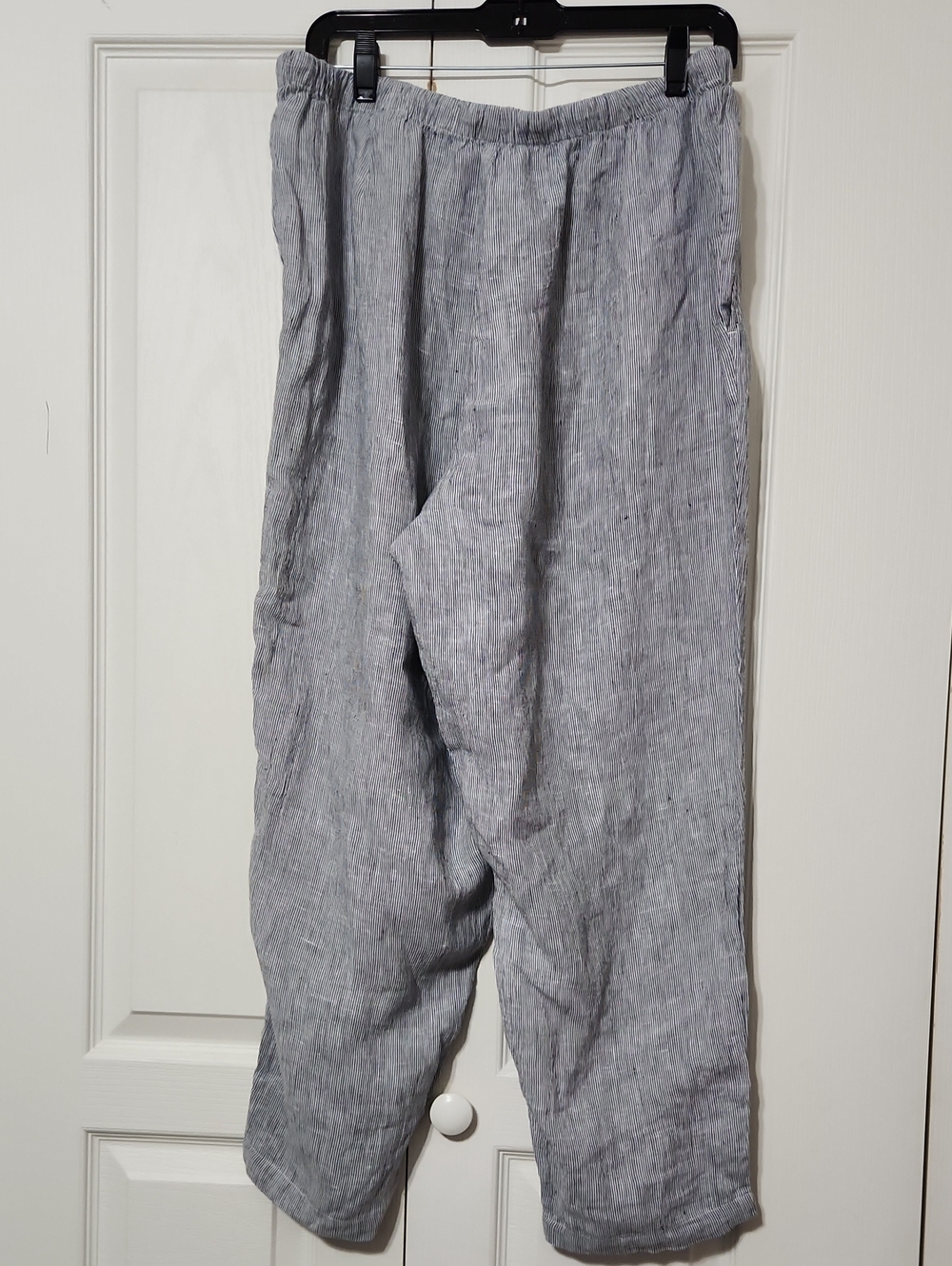 NWT Eileen Fisher Organic Linen Tapered Ankle Pant. Size PL - Picture 4 of 10